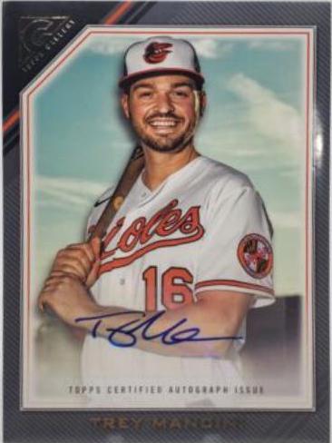 Trey Mancini #VA-TM Baseball Cards 2022 Topps Gallery Veteran Autographs