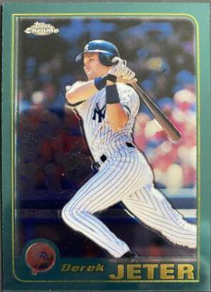 Derek Jeter #77 Baseball Cards 2001 Topps Chrome