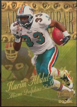 Karim Abdul Jabbar [Precious Metal Gems] #105 Football Cards 1999 Metal Universe