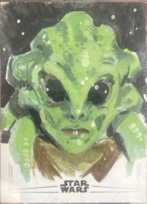 Rachel Jane Star Wars 2024 Topps Chrome Sketch Card