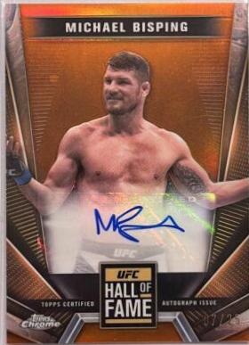 UFC Topps Michael Bisping OUT OF deals PRINT