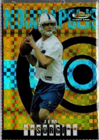 Jim Sorgi [Refractor] #93 Football Cards 2004 Topps Finest