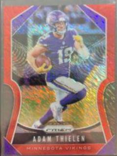 Adam Thielen [Red Wave Prizm] #124 Football Cards 2019 Panini Prizm