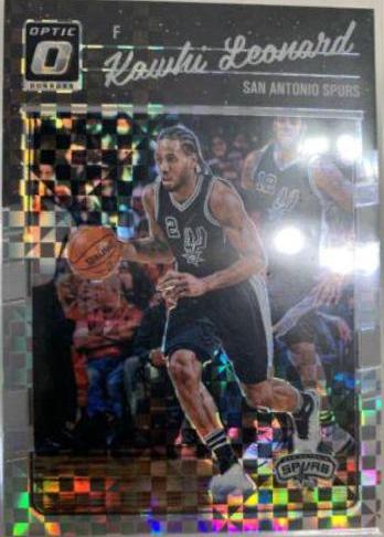 Kawhi Leonard [Checkerboard] #116 Basketball Cards 2016 Panini Donruss Optic