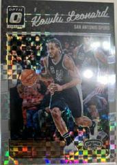 Kawhi Leonard [Checkerboard] #116 Basketball Cards 2016 Panini Donruss Optic Prices