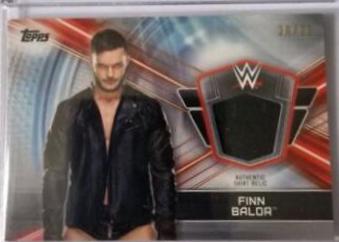 Finn Balor #SR-FB Wrestling Cards 2019 Topps WWE Road to Wrestlemania Shirt Relics