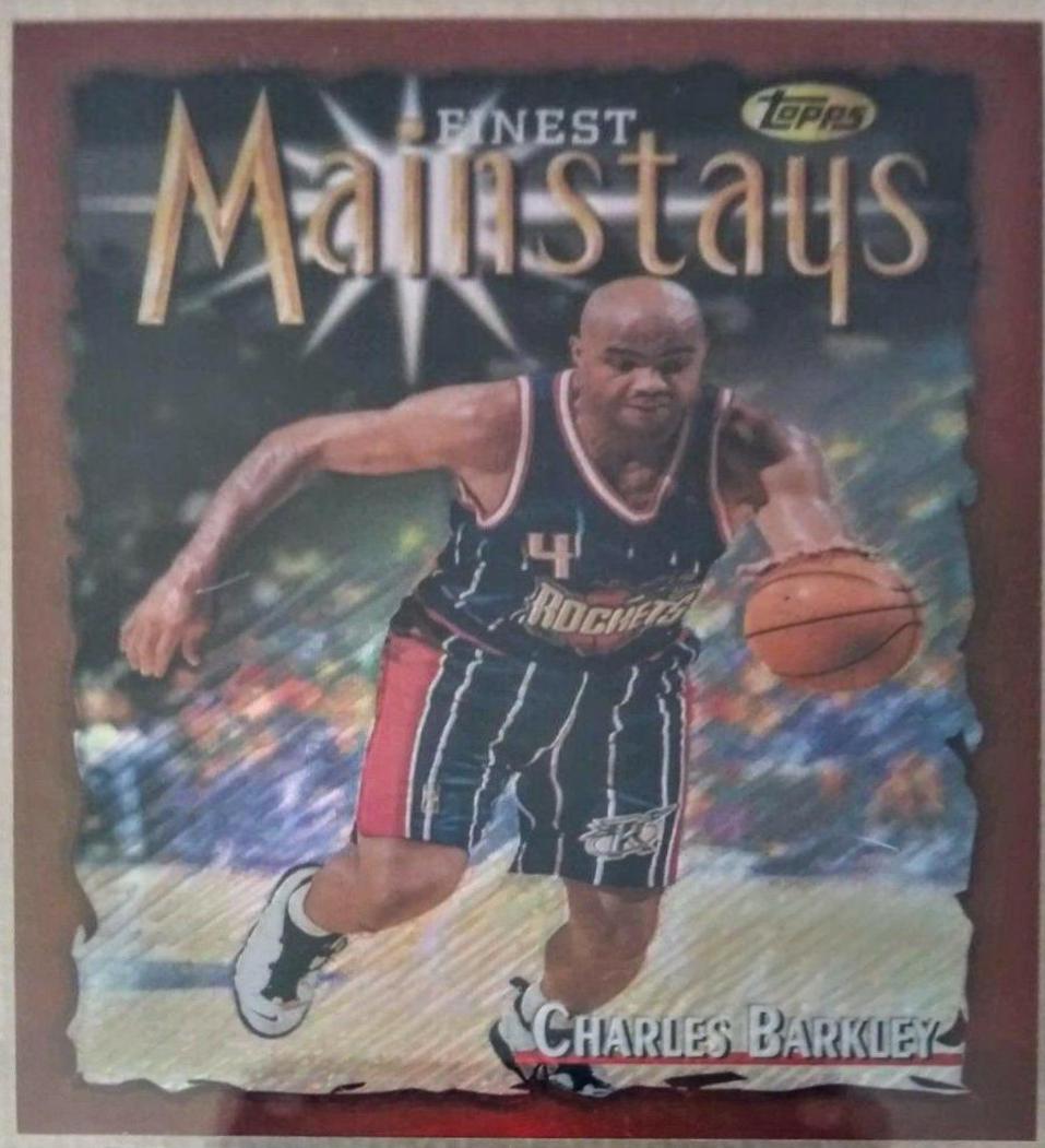 1996-97 Topps top Finest Charles Barkley Refractor Bronze BGS 8