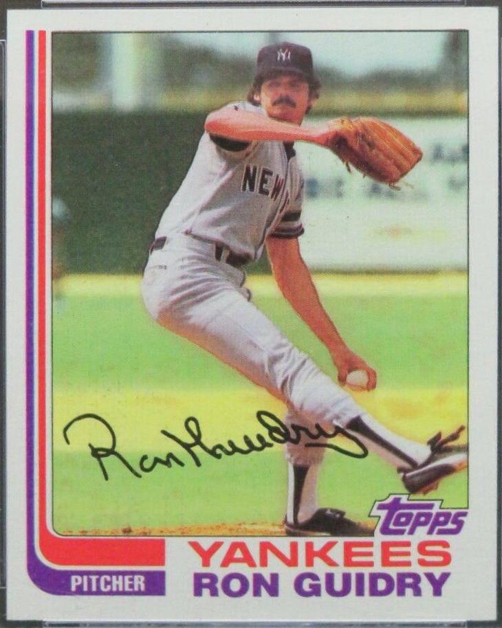 Ron Guidry #9 Baseball Cards 1982 Topps