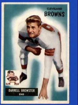 Darrell Brewster #93 Football Cards 1955 Bowman