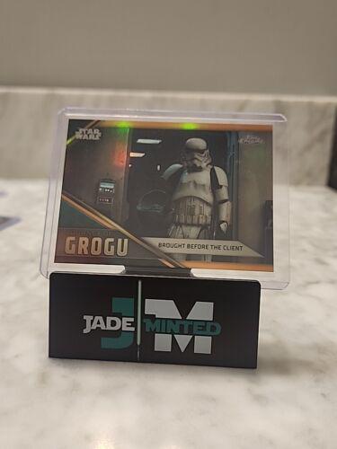 Brought Before the Client [Orange Refractor] #JG-4 Star Wars 2023 Topps Chrome Journey of Grogu