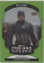 Chris Evans as Captain America [Green Quartz] #50 Marvel 2022 Allure Prices