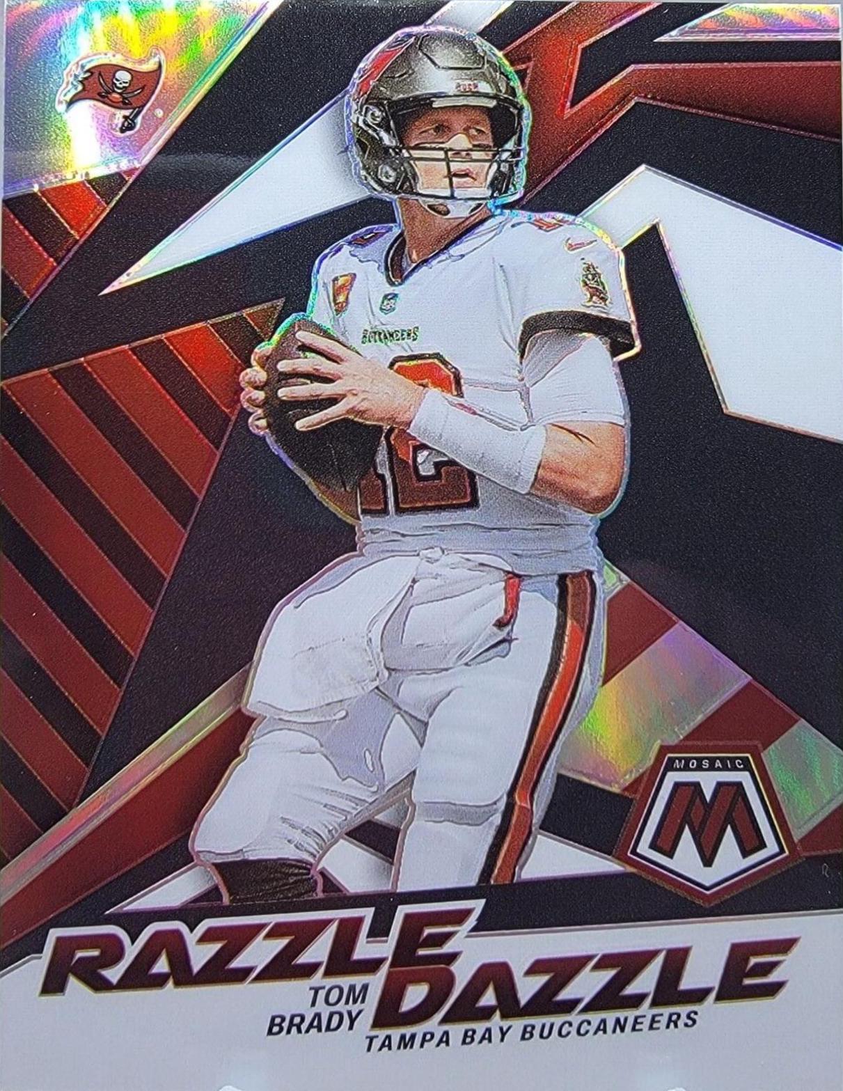 Tom Brady RD1 Prices 2022 Panini Mosaic Razzle Dazzle Football Cards