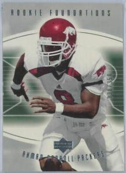 Ahmad Carroll #205 Football Cards 2004 Upper Deck Foundations