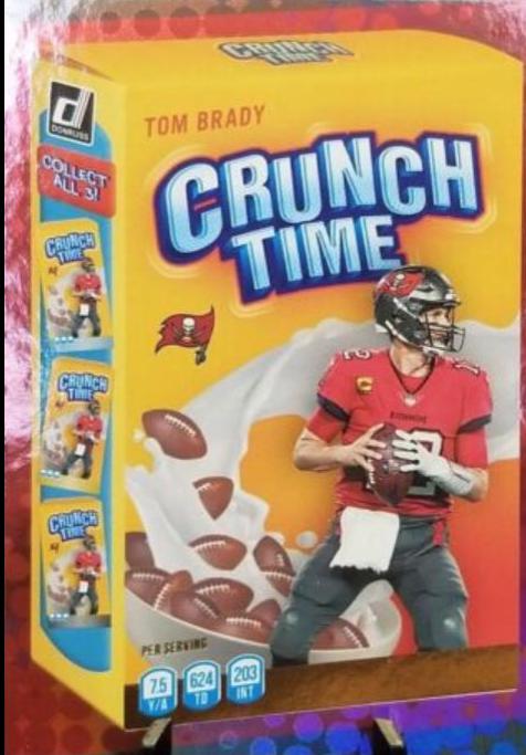 Tom Brady [Galactic] #CT-1 Football Cards 2022 Panini Donruss Crunch Time