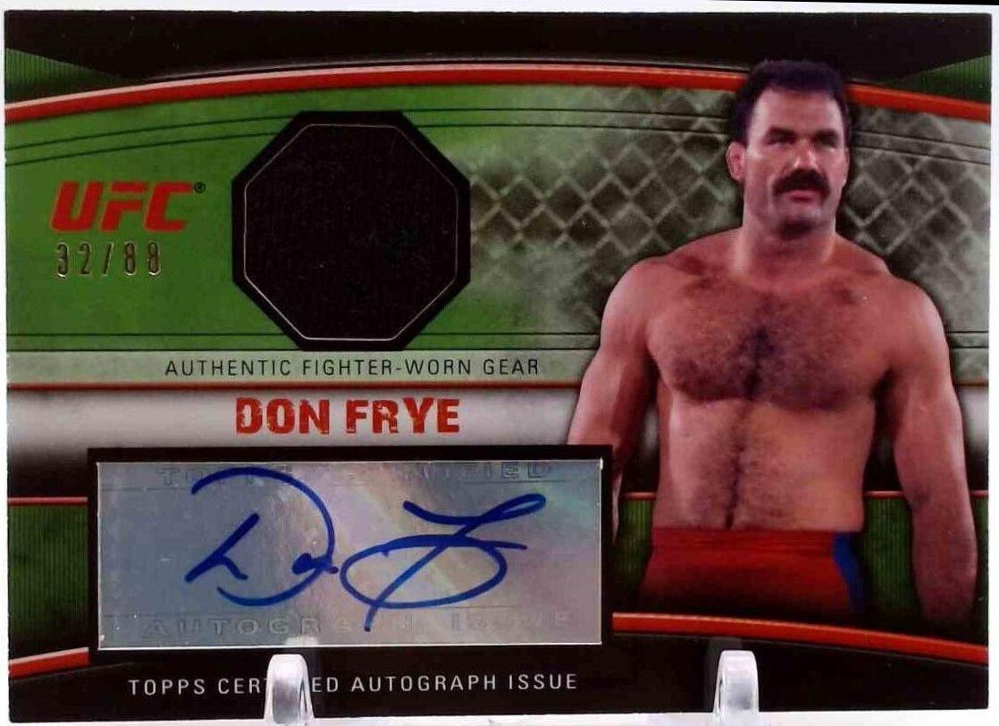 Don Frye [Green] #A-DF Ufc Cards 2010 Topps UFC Knockout Autographs