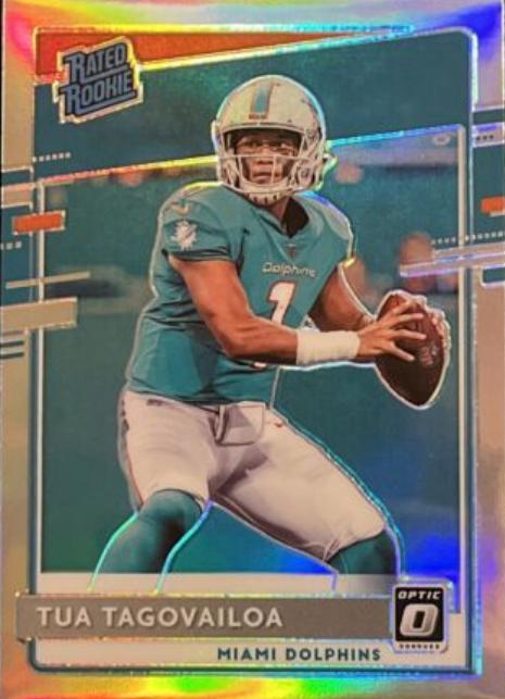 Rated rookie shops Tua Tagovaola Donruss optic hollow PSA 10