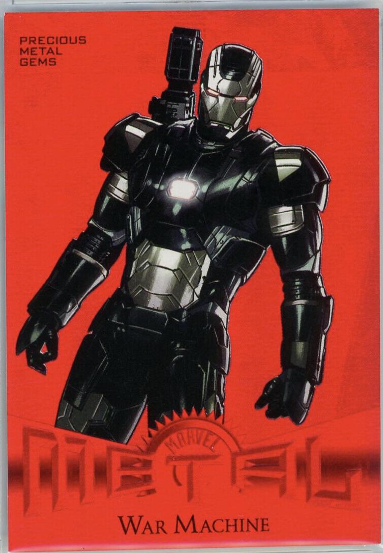 War Machine [Red Precious Metal Gems] #R-36 2024 SkyBox Metal Universe Avengers Retro