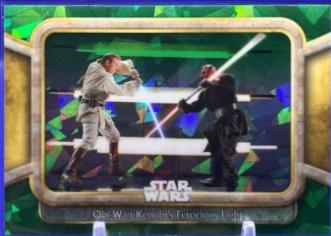 Obi-Wan Kenobi's Ferocious Fight [Green] #88 Star Wars 2024 Topps Chrome Sapphire