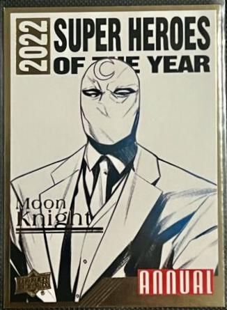 Moon Knight #MI-6 Marvel 2022 Upper Deck Annual Super Heroes of the Year