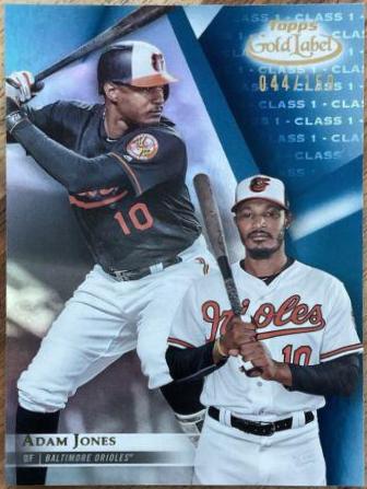 Adam Jones [Class 1 Blue] #12 Baseball Cards 2018 Topps Gold Label