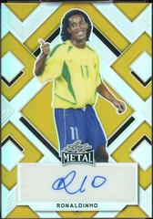 Ronaldinho [Prismatic Gold] #BA-R2 Soccer Cards 2022 Leaf Metal Autographs Prices