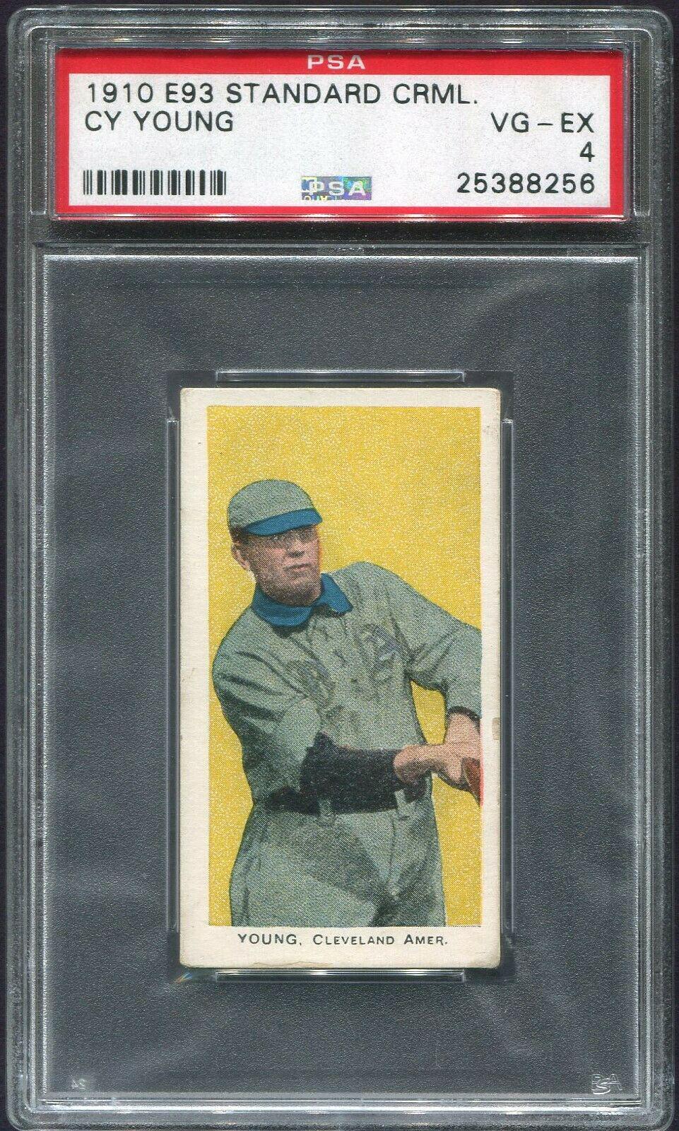 Cy Young Baseball Cards 1910 E93 Standard Caramel