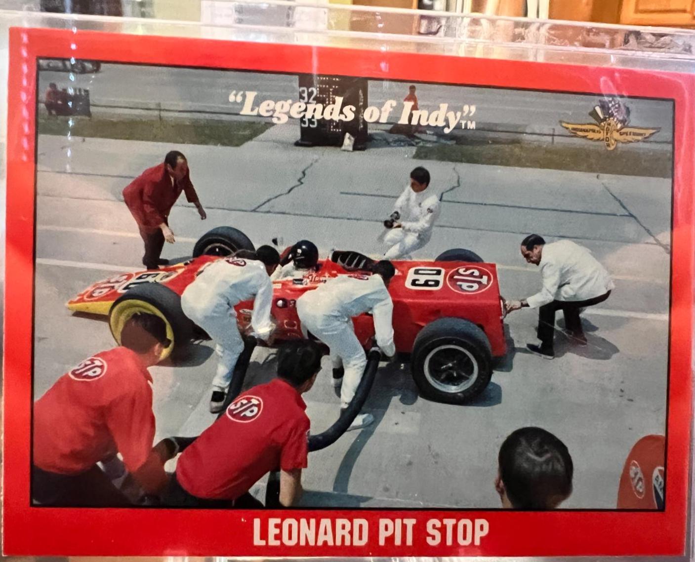 Leonard Pit Stop #70 Racing Cards 1992 Legends of Indy