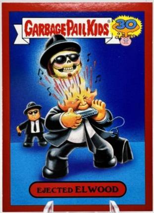 Ejected ELWOOD [Red] #19a 2015 Garbage Pail Kids