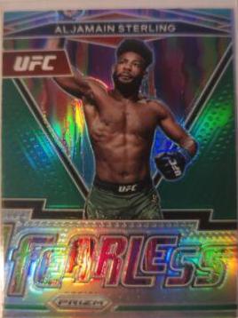 Aljamain Sterling [Green] #12 Ufc Cards 2022 Panini Prizm UFC Fearless