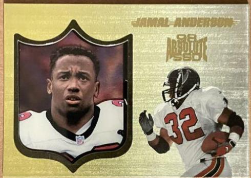 Jamal Anderson [Ssd Hobby Gold] #142 Football Cards 1998 Playoff Absolute