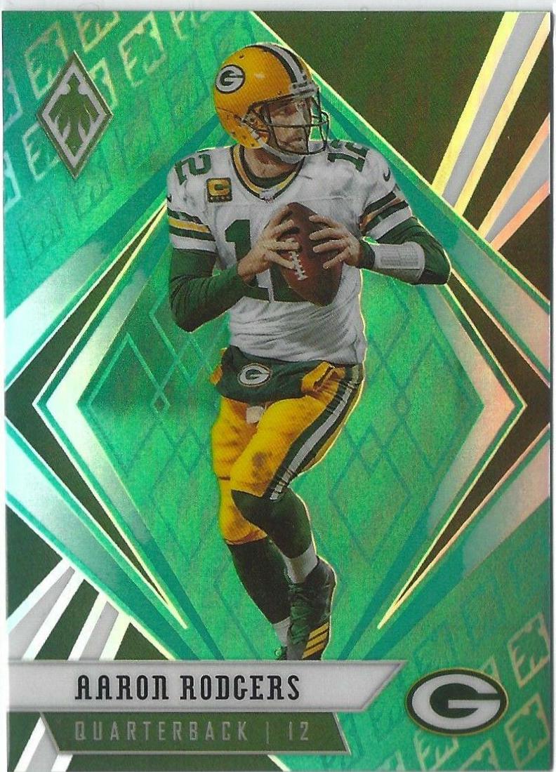 Aaron Rodgers [Green] #19 Football Cards 2020 Panini Phoenix