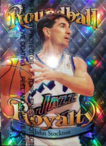 John Stockton [Refractor] #R11 Basketball Cards 1998 Topps Roundball Royalty