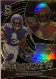 Jordan Addison #2 Football Cards 2023 Panini Spectra Chromatic