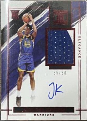 Jonathan Kuminga [Elegance Patch Autograph Asia] #107 Basketball Cards 2021 Panini Impeccable