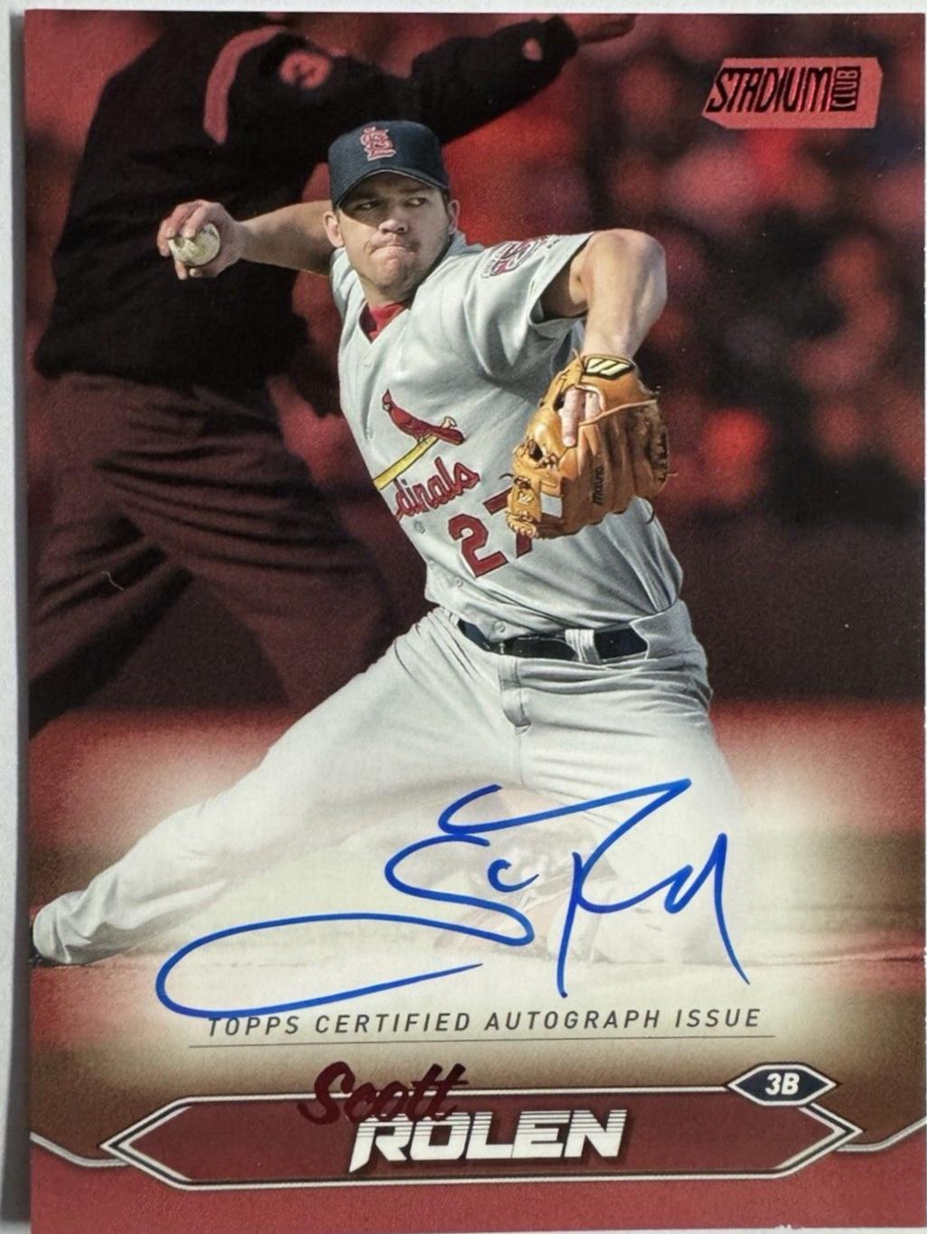 Scott Rolen [Red Foil] #SCBA-SR Prices | 2024 Topps Stadium Club ...