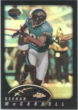 Keenan McCardell [Black Refractor] #14 Football Cards 2002 Topps Chrome