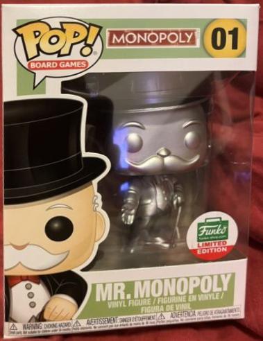 Mr. Monopoly [Silver] #1 Funko POP Board Games