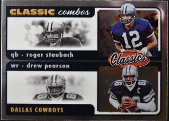 Drew Pearson, Roger Staubach #CC-6 Football Cards 2022 Panini Classics Combos