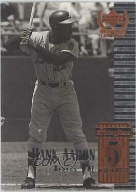 Hank Aaron #5 Baseball Cards 1999 Upper Deck Century Legends