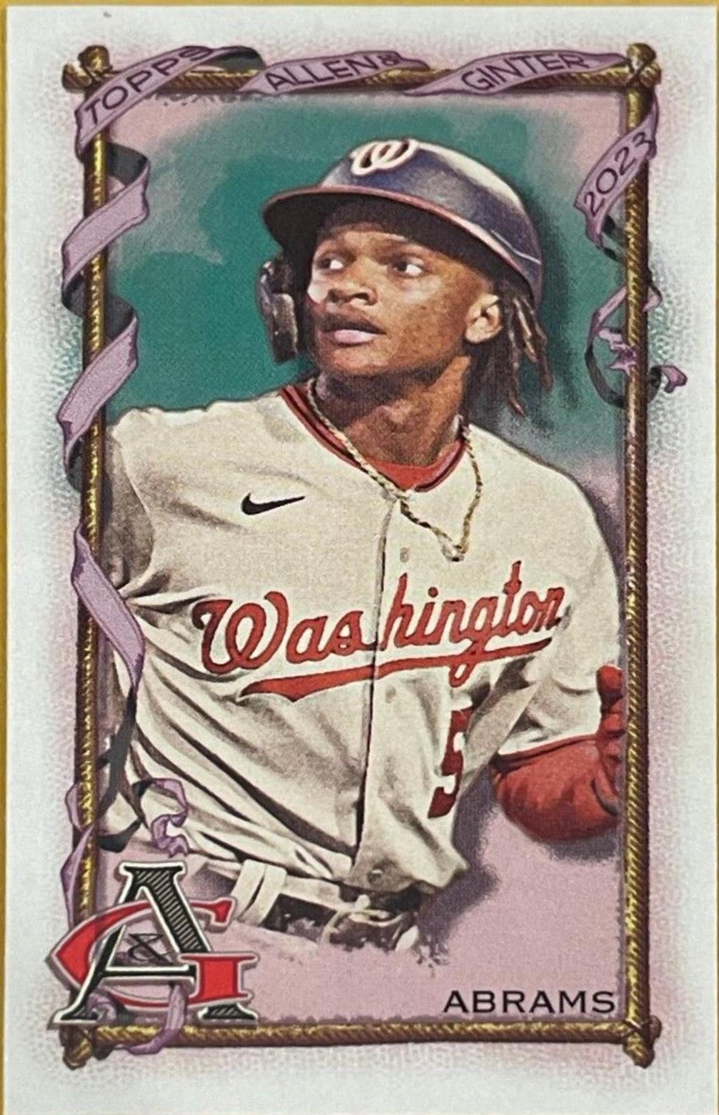 CJ Abrams [Mini No Number] Baseball Cards 2023 Topps Allen & Ginter