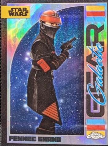 Fennec Shand [Gold Refractor] #GG-20 Star Wars 2024 Topps Chrome Galactic Gear