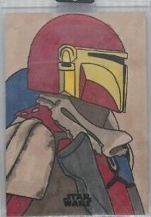 Ryan Johnston Star Wars 2024 Topps Chrome Galaxy Sketch Card