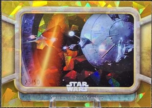 Swarms of Droid Starships [Gold] #83 Star Wars 2024 Topps Chrome Sapphire