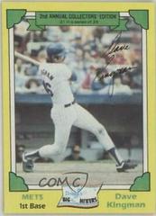 Dave Kingman #21 Baseball Cards 1982 Topps Drake's Big Hitters Prices