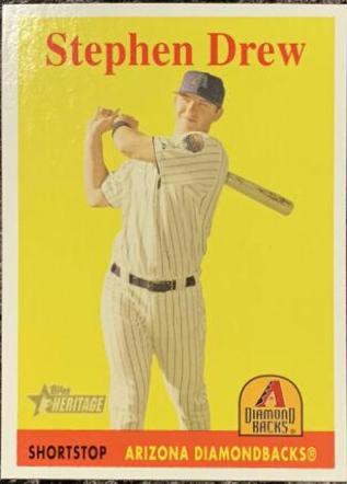 Stephen Drew #81 Baseball Cards 2007 Topps Heritage