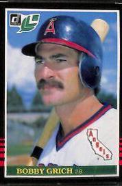 Bobby Grich #88 Baseball Cards 1985 Leaf