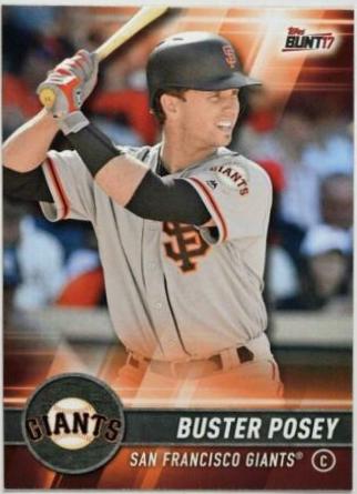 Buster Posey #166 Baseball Cards 2017 Topps Bunt