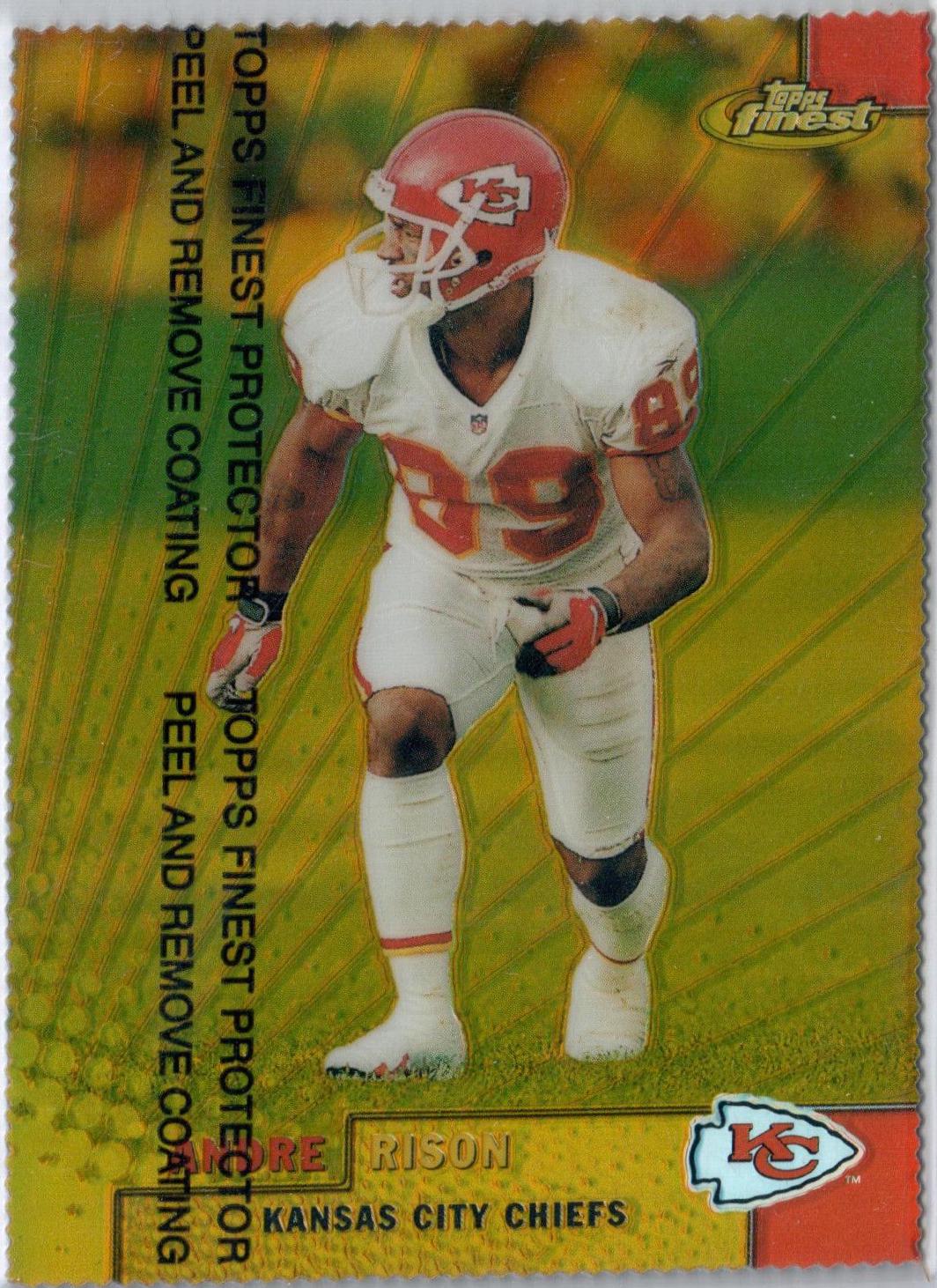 Andre Rison [Gold Refractor w/ Coating] #5 Football Cards 1999 Topps Finest