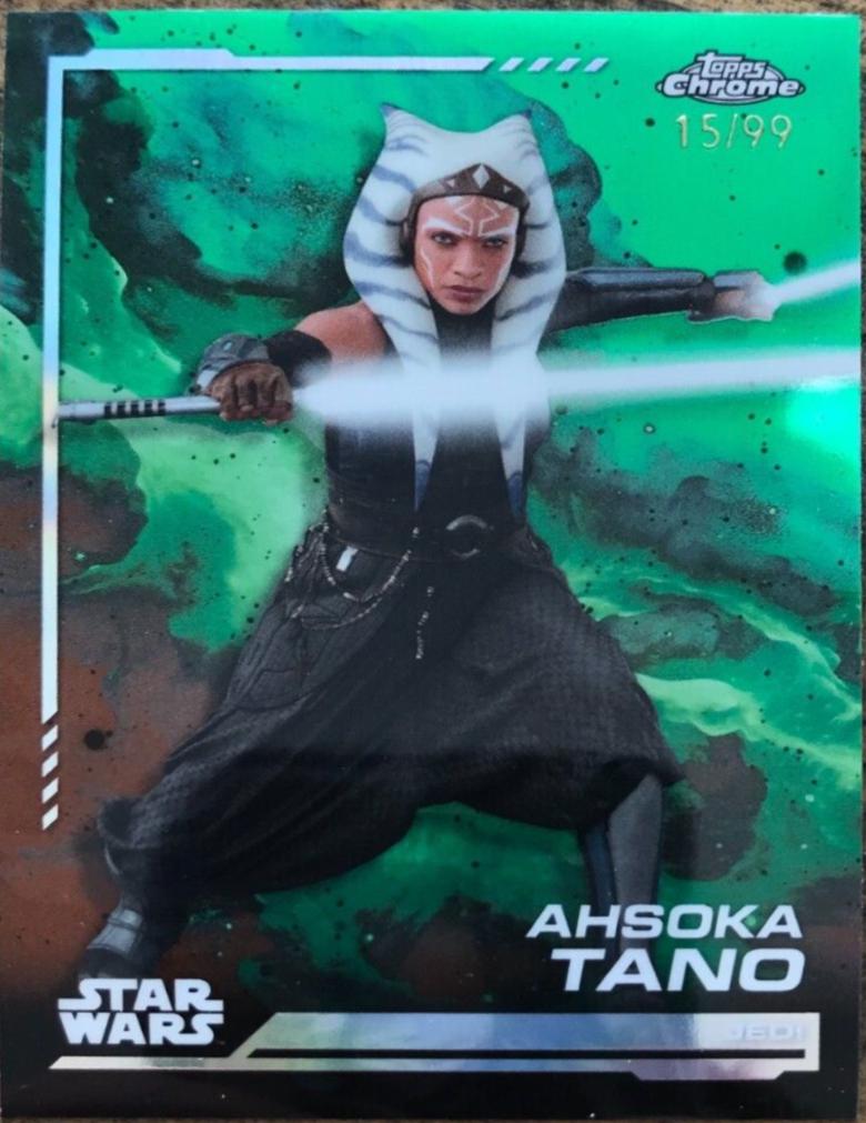 Ahsoka Tano [Kashyyyk Green Refractor] #1 Star Wars 2024 Topps Chrome