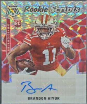 PSA 10 Gem online Brandon Aiyuk 2020 Mosaic Silver Rooke Scripts Auto